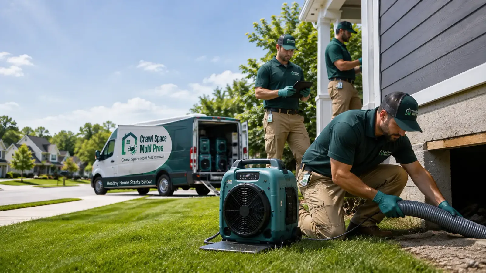Crawl Space Mold Removal in Lone Tree, IA